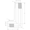 World Wide Fittings Male JIC to Male Pipe 90 Degree Elbow - Extra Long F5435X04X04 - alternate 2